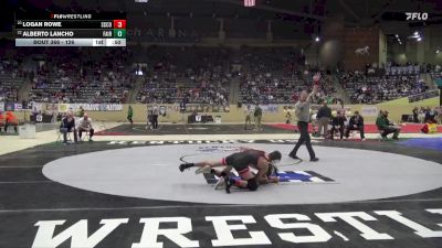 126 lbs Cons. Round 1 - Alberto Lancho, Fairdale vs Logan Rowe, Scott County