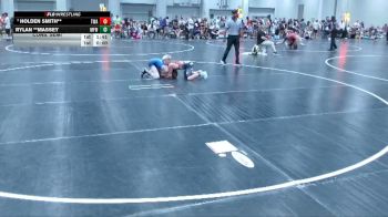 100 lbs Cons. Semi - Holden Smith**, Triangle Wrestling Academy vs Rylan **Massey, Morris Fitness Wrestling