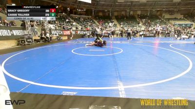 135 lbs Consi Of 16 #2 - Gracy Gregory, Shelton Wrestling Academy vs Cassie Tolliver, Springs Elite
