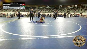 85 lbs Consi Of 8 #1 - Briar Ware, Cleveland Take Down Club vs Ryker Peck, Standfast