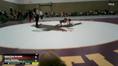 84 lbs Semis (4 Team) - Brantsen Selinski, Little Falls vs Isaiah Brunell, UNC (United North Central)