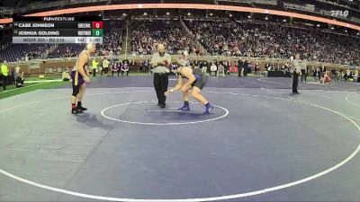 D2-215 lbs Cons. Round 3 - Case Johnson, Greenville HS vs Joshua Golding, Warren Woods-Tower HS