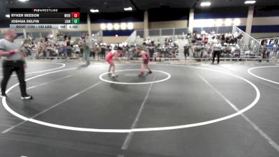 102 lbs Round Of 64 - Ryker Beeson, Meridian HS vs Joshua Delfin, Lion Of Judah Wr Ac