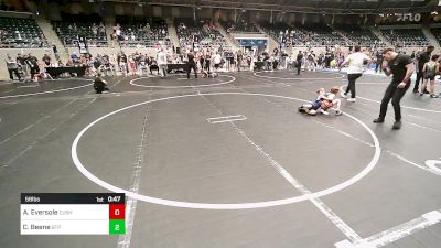 58 lbs Consi Of 8 #1 - Aiden Eversole, Cushing vs Cooper Beene, Tulsa Blue T Panthers