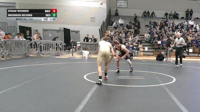 141 lbs Champ. Round 1 - Ethan Wonser, Minot State (n.d.) vs Bronson Richins, Southwest Minnesota State