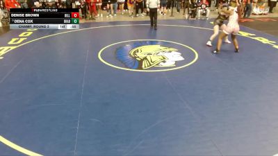 140 lbs Champ. Round 2 - Dena Cox, Erie vs Denise Brown, Unattached