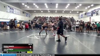 160 lbs Champ. Round 2 - Evan Manzo, Etiwanda vs Lucas Reza, Servite