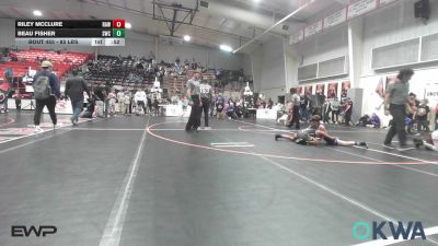 85 lbs Semifinal - Riley Mcclure, Raw Wrestling Club vs Beau Fisher, Salina Wrestling Club