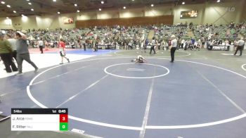 54 lbs Quarterfinal - Jaxson Arce, Pomona Elite vs Finn Ritter, Fallon Outlaws WC