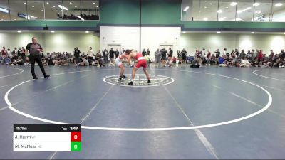 157 lbs Round Of 64 - Jacob Herm, WI vs Max McNeer, NC