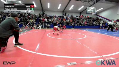 58 lbs Consolation - Dean Mote, Skiatook Youth Wrestling 2022-23 vs Tobias Daniels, Hilldale Youth Wrestling Club