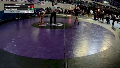 150 lbs Round Of 16 - Camden Rhodes, Ninety Six vs Cooper Lund, Cheraw
