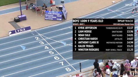 Youth Boys' 100m, Finals 6 - Age 9