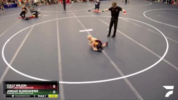 40-44 lbs Cons. Round 2 - Cully Wilson, Forest Lake Wrestling Club vs Jordan Klinkhammer, Farmington Wrestling Club