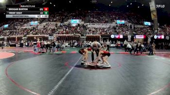Quarterfinal - Trent Shay, Lincoln County (Eureka) vs Brogan Burton, Huntley Project (Worden)