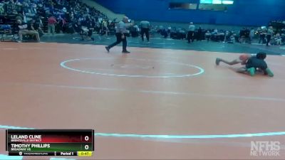 3 - 113 lbs Cons. Round 3 - Leland Cline, Brentsville District vs Timothy Phillips, Broadway HS