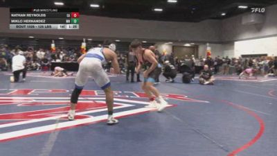126 lbs Quarterfinal - Nathan Reynolds, CA vs Miklo Hernandez, MN