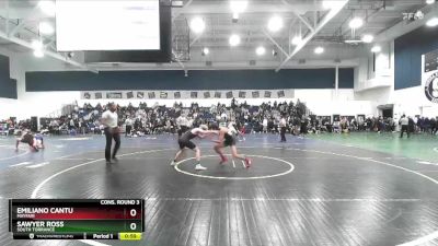 120 lbs Cons. Round 3 - Sawyer Ross, South Torrance vs Emiliano Cantu, Mayfair