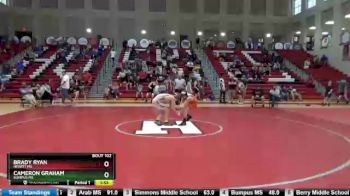 125 lbs Semifinal - Brady Ryan, Hewitt MS vs Cameron Graham, Bumpus MS
