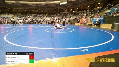 105 lbs Consi Of 16 #2 - Kawika Freeman, Chain Wrestling Academy vs Bryson Peters, Black Fox Academy