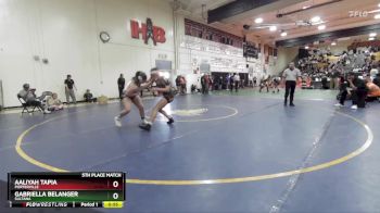 140 lbs 5th Place Match - Gabriella Belanger, Sultana vs Aaliyah Tapia, Porterville