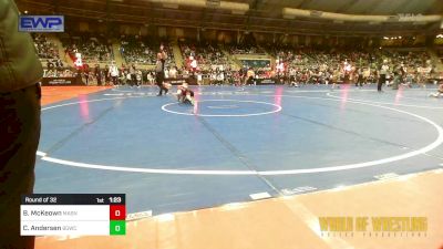 58 lbs Round Of 32 - Beau McKeown, Mat Assassins vs Colson Andersen, Big Game Wrestling Club