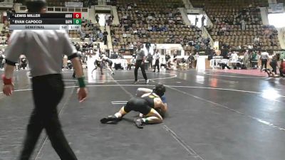 7A 144 lbs Semifinal - Lewis Miller, Auburn vs Evan Capocci, Daphne