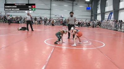 56 lbs Round 5 - 4:00pm Saturday - Dallas Williams, Minions vs Corbyn Zitek, Nebraska Elite