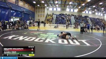 126 Blue Round 1 - Russell Crum, Wellington Community Hs vs Benjamin Wolgamuth, Hagerty