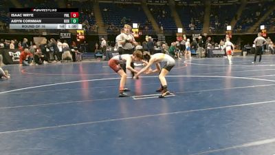 100 lbs Round Of 16 - Isaac Wrye, Philipsburg Osceola vs Aidyn Cornman, Kiski Area