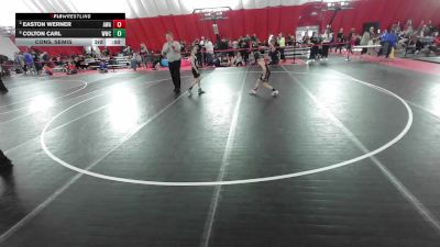 10U Boys - 77 lbs Cons. Semis - Miles Maes, The Complete Wrestler vs Michael McCauley, Warrior Youth Wrestling