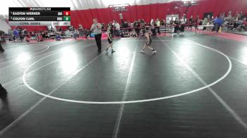 10U Boys - 77 lbs Cons. Semis - Miles Maes, The Complete Wrestler vs Michael McCauley, Warrior Youth Wrestling