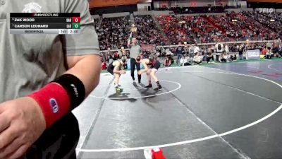 5A 120 lbs Semifinal - Carson Leonard, Lakeland vs Zak Wood, Sandpoint