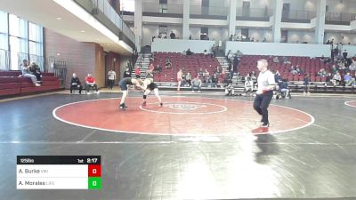 125 lbs Consi Of 16 #2 - Anthony Burke, Virginia Military Institute vs Adrian Morales, Life University