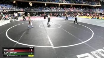 5A 106 lbs Champ. Round 1 - Isaiah Mathew, Frisco Reedy vs Riley Lopez, Corpus Christi Ray