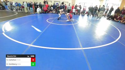 132 lbs Round Of 64 - Sean Callahan, Tewksbury vs Owen Goldberg, Minnechaug