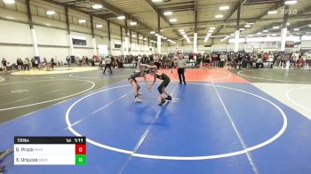 130 lbs Quarterfinal - Garrett Prock, Payson WC vs Xavier Urquiza, Bagdad Copperhead WC