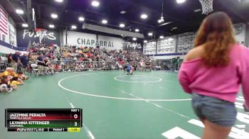 170 lbs 1st Place Match - Jazzmine Peralta, Temecula Valley vs Lilyanna Kittenger, Chaparral