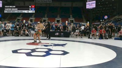 138 lbs Cons. Sub-rd Of 16 - Cole Millan, California vs Carter Kinard, Pennsylvania