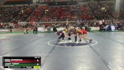 G 126 lbs Quarterfinal - Keira Zimmerman, Moscow vs Caddy Tverdy, Garden Valley