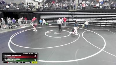 129 lbs Cons. Round 1 - Parker Peterson, Uintah Wrestling vs Blaine Williams, Jordan High School