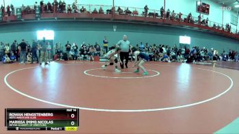 109 lbs Champ. Round 1 - Rowan Hengstenberg, Reitz Wrestling Club vs Marissa (Mimi) Nicolas, Rhyno Academy Of Wrestling