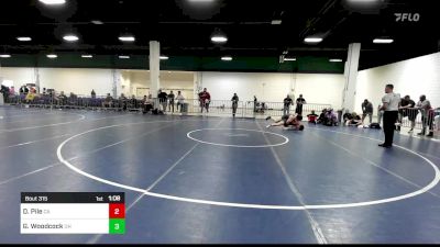157 lbs Consi Of 16 #2 - Dylan Pile, CA vs Grayson Woodcock, OH