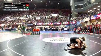 AA - 126 lbs Champ. Round 1 - Braxton Barent, Billings West vs Ryder Conley, Flathead (Kalispell)