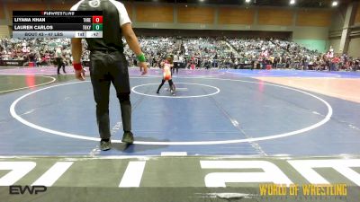 47 lbs Consi Of 8 #2 - Liyana Khan, THRESHOLD WRESTLING CLUB vs Lauren Carlos, Tokay Wrestling Club