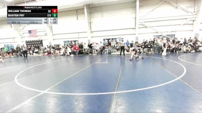87 lbs Quarterfinals (8 Team) - Bosten Fry, Utah Black vs William Thomas, Idaho 2