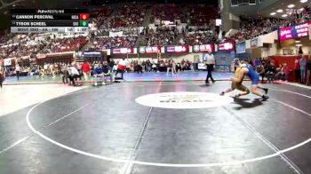 AA - 190 lbs Cons. Round 2 - Tyson Scheel, Gallatin (Bozeman) vs Cannon Percival, Helena Capital
