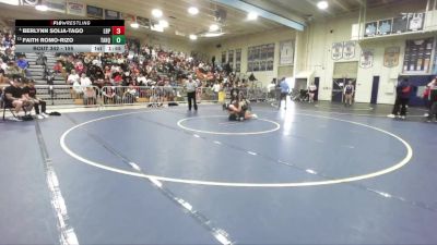 155 lbs Champ. Round 2 - Faith Romo-Rizo, Tahquitz vs Berlynn Solia-Tago, Poly/Long Beach