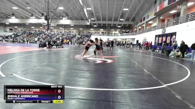 235 lbs 3rd Place Match - Melissa De La Torre, Unattached Morningside vs Emmale Americano, Baker University