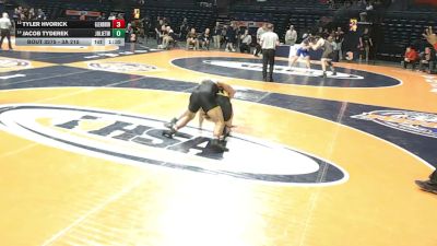 3A 215 lbs Cons. Round 2 - Jacob Tyderek, Joliet (West) vs Tyler Hvorick, Carol Stream (Glenbard North)